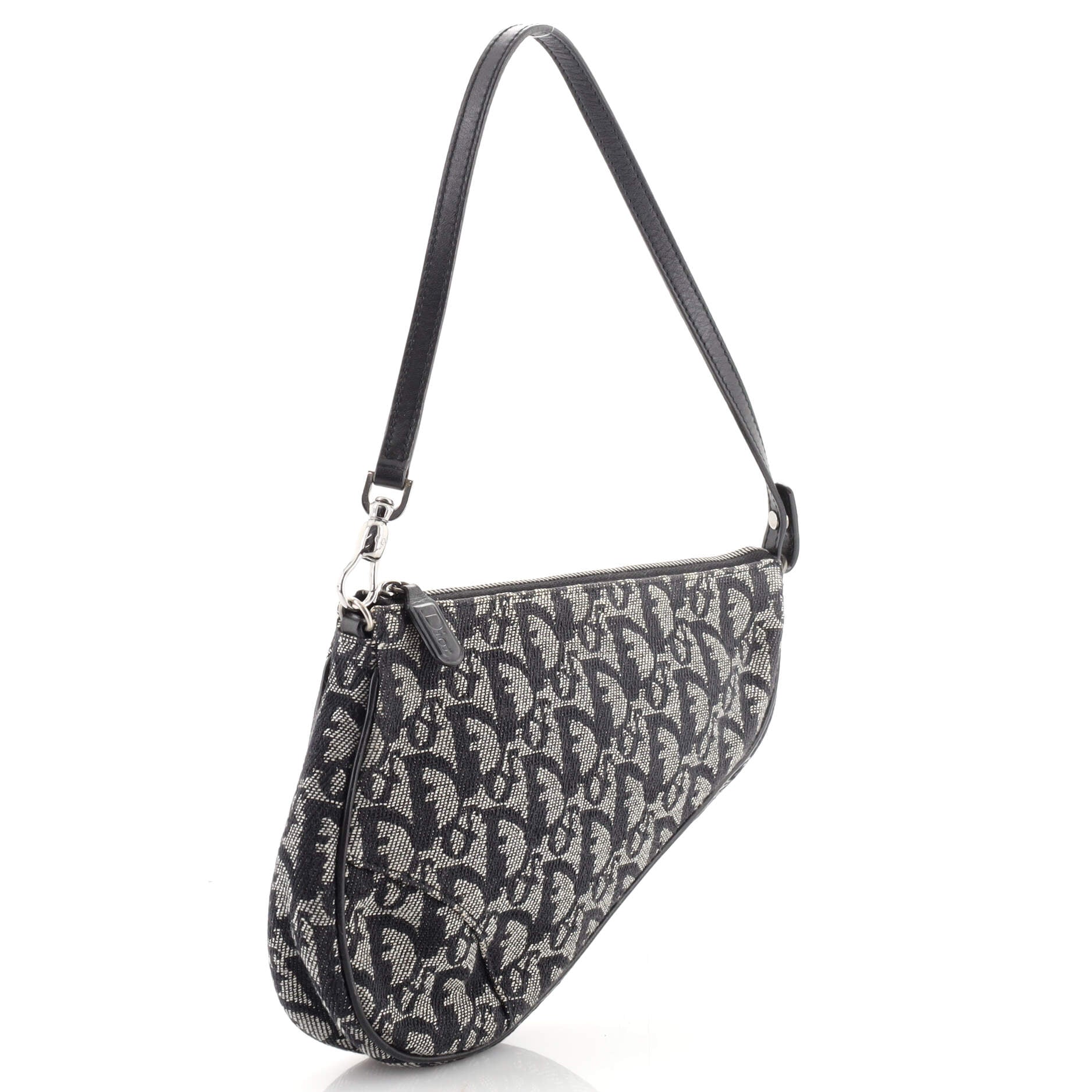Vintage Saddle Bag Diorissimo Canvas Mini