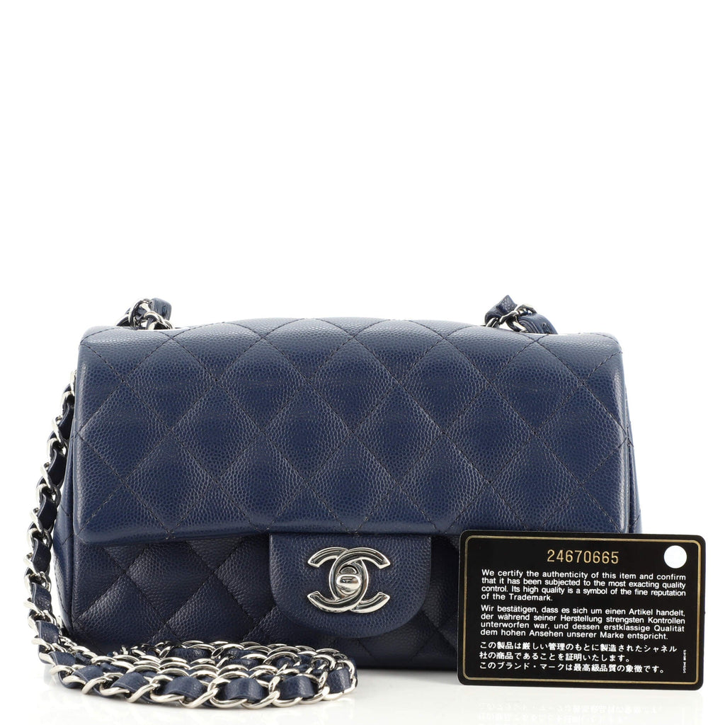 Classic Single Flap Bag Quilted Caviar Mini