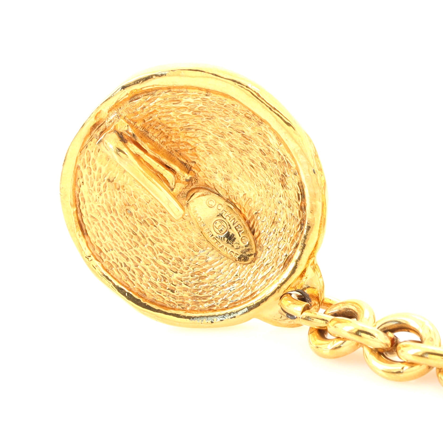 Vintage Medallion Charms Chain Belt Metal 80