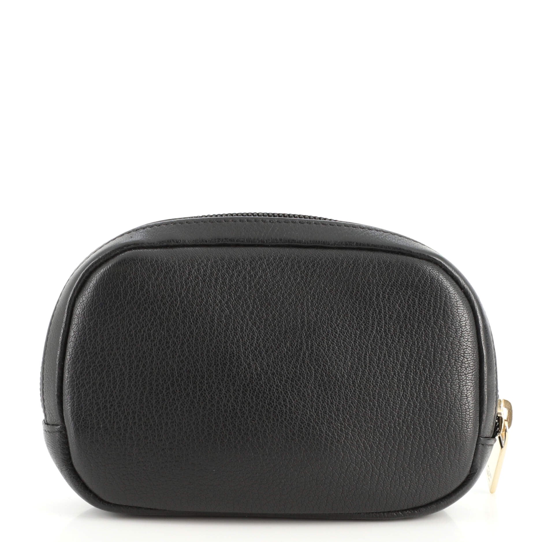 Timeless Round Pouch Calfskin Small