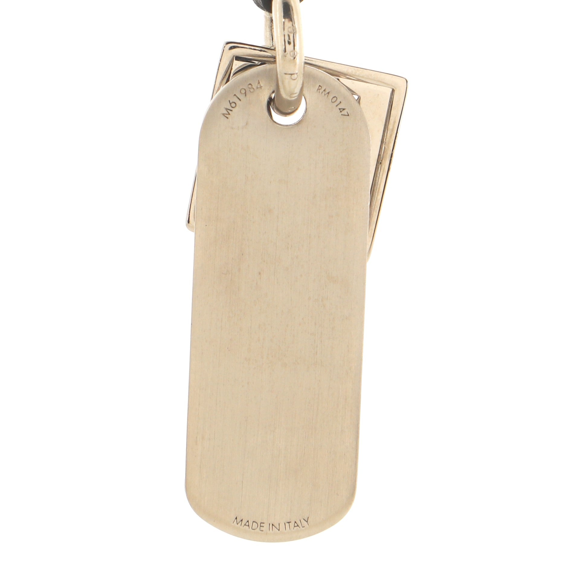 Collier Plaque V Square Pendant Necklace Metal