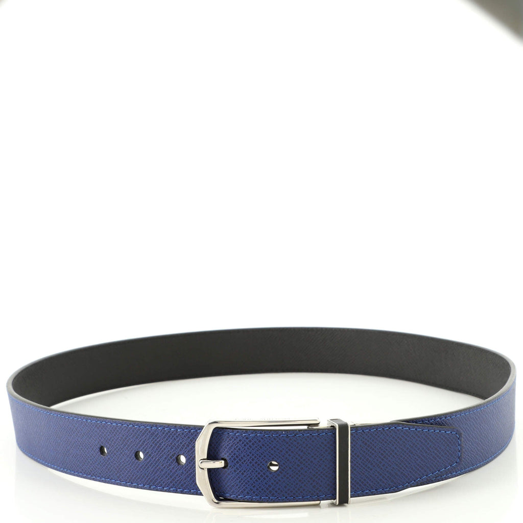 Slender Reversible Belt Taiga Leather Wide 95