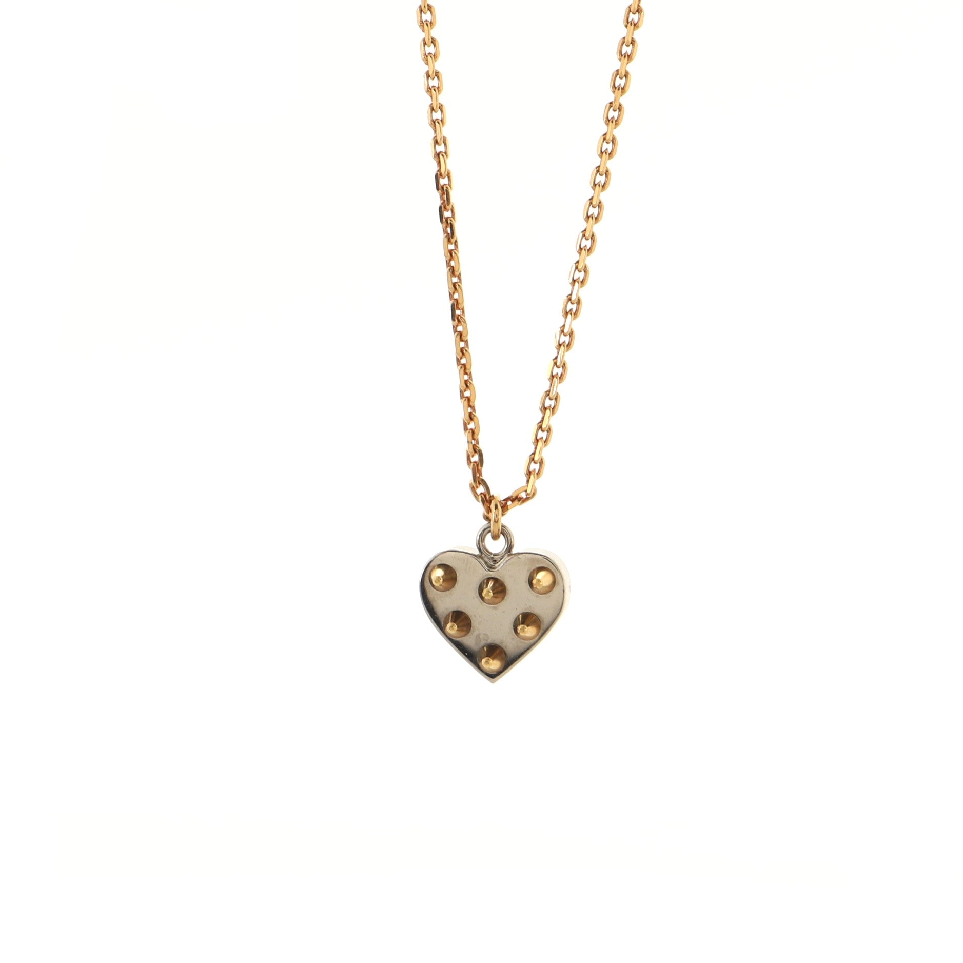 Spiky Valentine Necklace Set Metal with Crystals