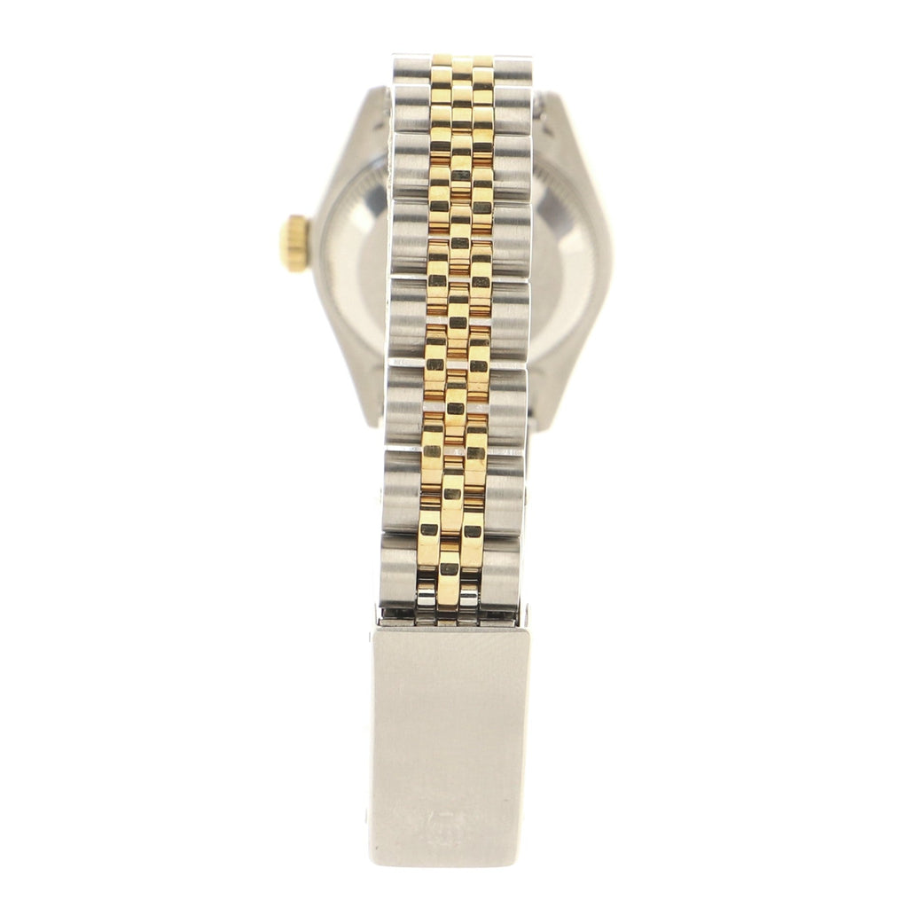 Oyster Perpetual Datejust Automatic Watch Stainless Steel and Yellow Gold with Diamond Markers 26