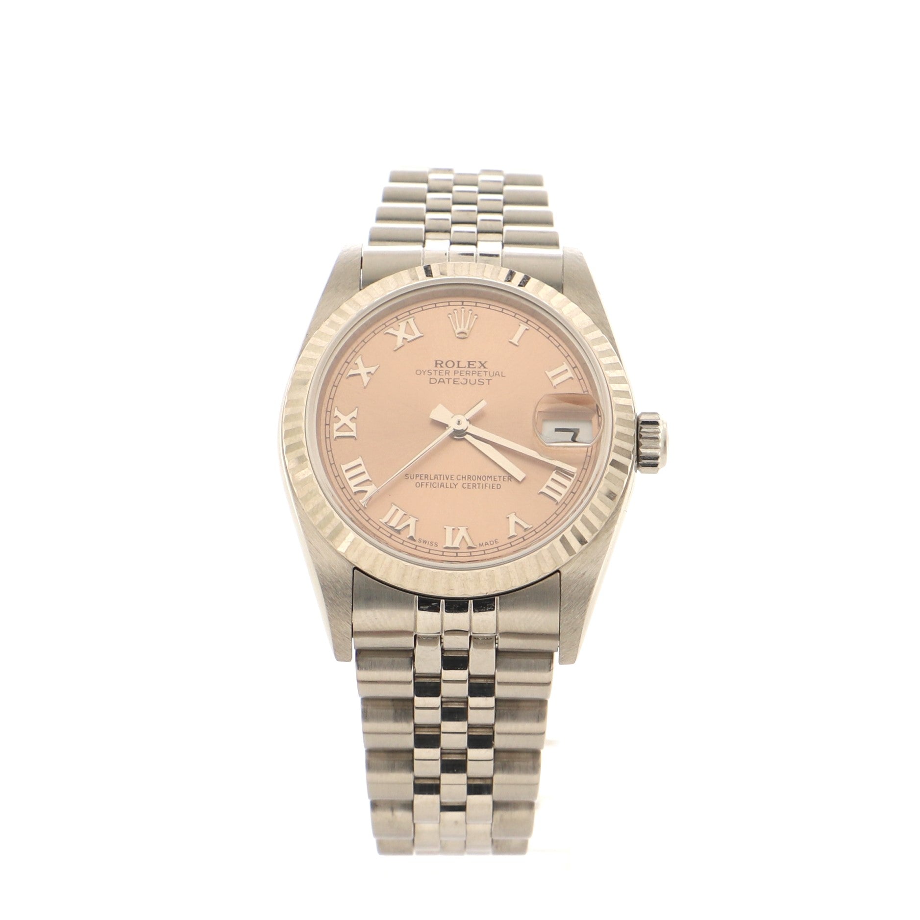 Oyster Perpetual Datejust Automatic Watch Stainless Steel and White Gold 31