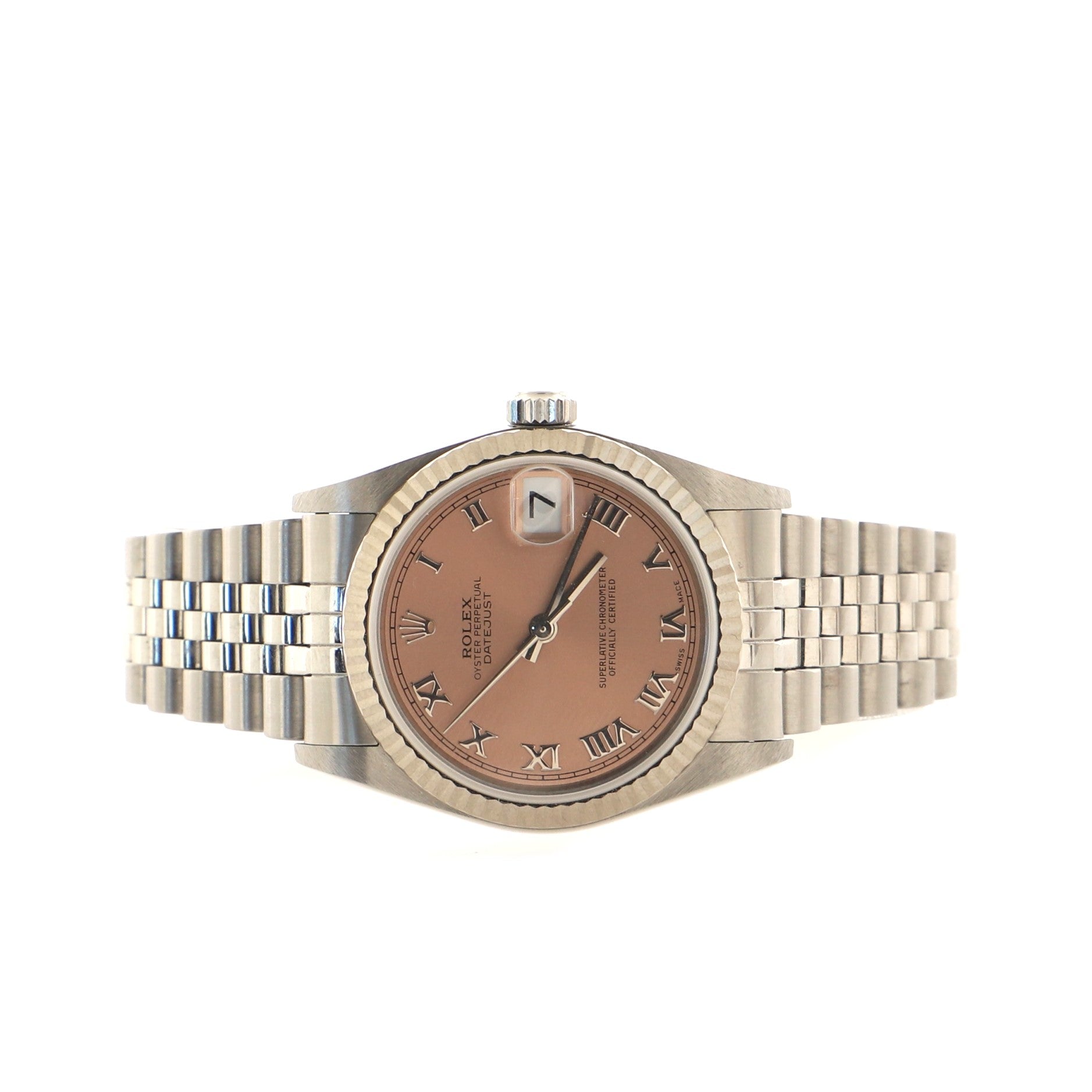 Oyster Perpetual Datejust Automatic Watch Stainless Steel and White Gold 31