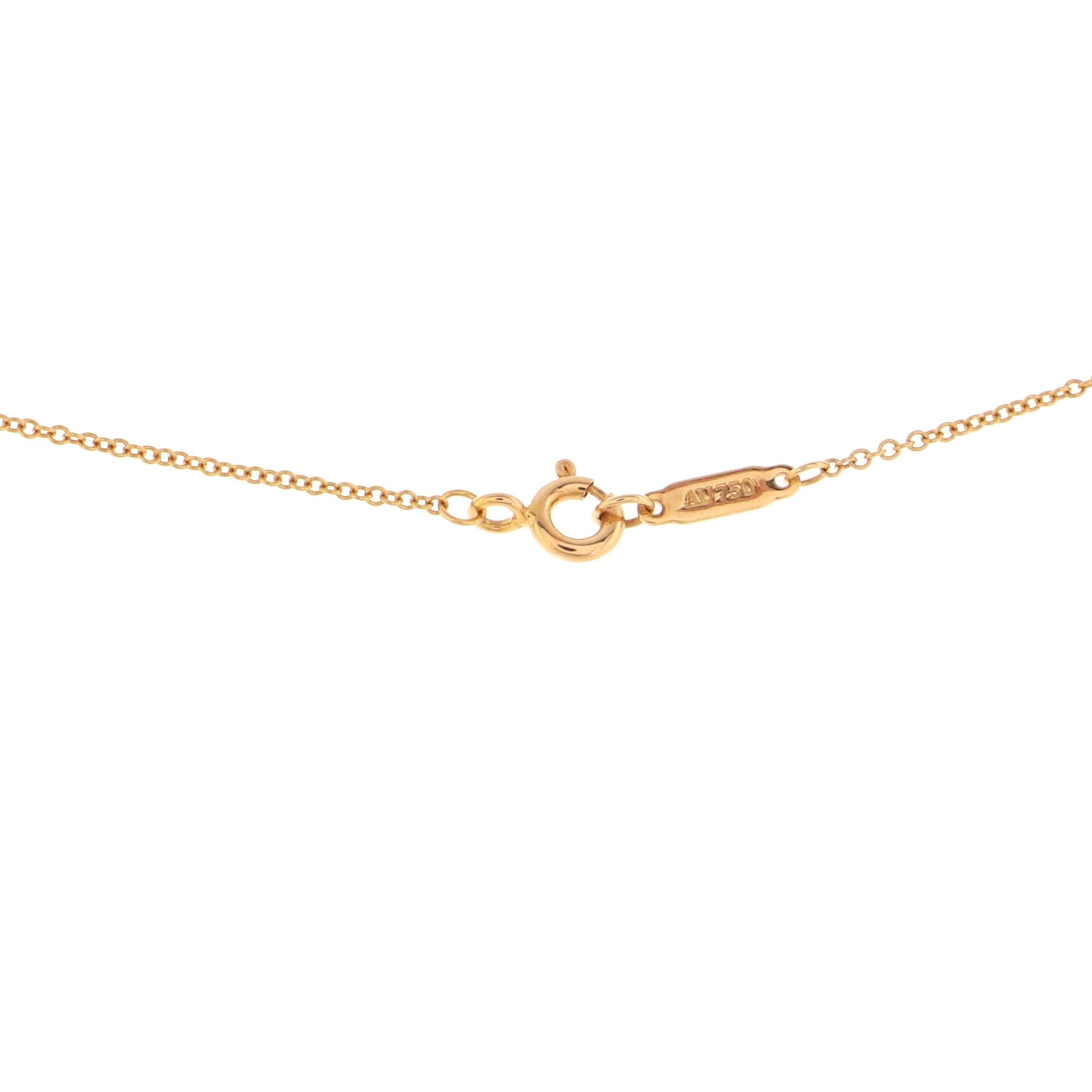 Heart 3 Diamond Pendant Necklace 18K Rose Gold with Diamonds