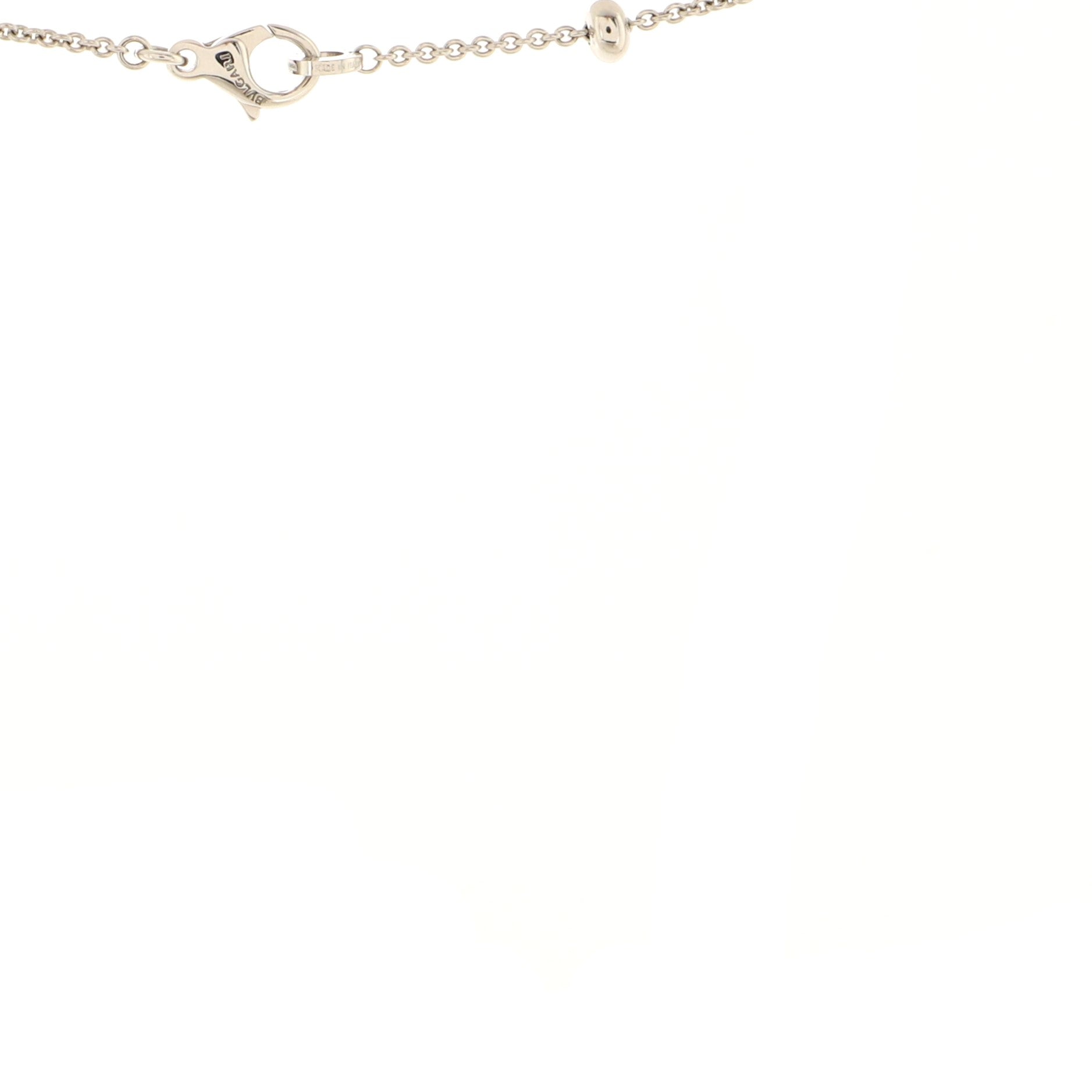 B.Zero1 3 Charm Necklace 18K White Gold
