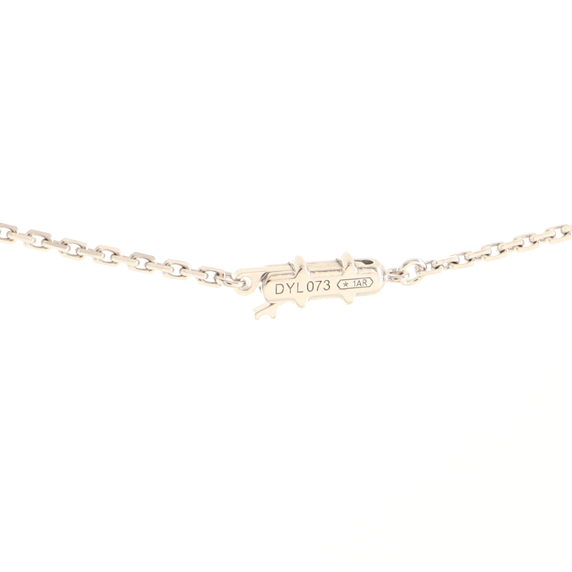 2C Pendant Necklace 18K White Gold with Diamonds