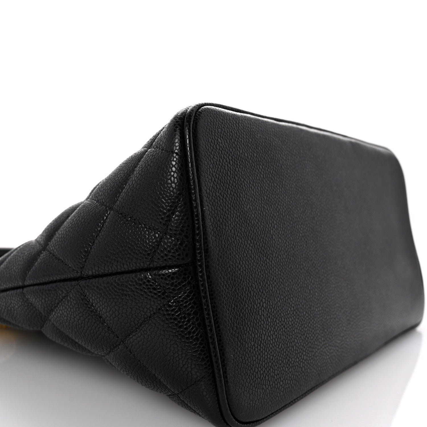 Caviar Quilted Medallion Tote Black