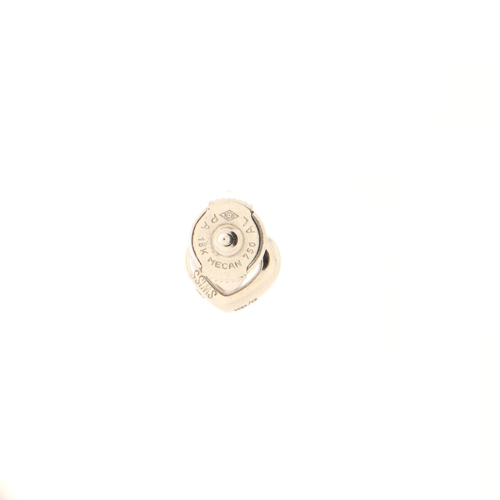 Happy Diamonds Heart Earrings 18K White Gold with Floating Diamond
