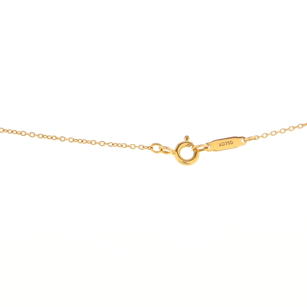 Bow Pendant Necklace 18K Rose Gold with Pink Sapphires Mini