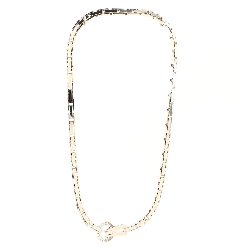 Agrafe Necklace 18K White Gold with Diamonds