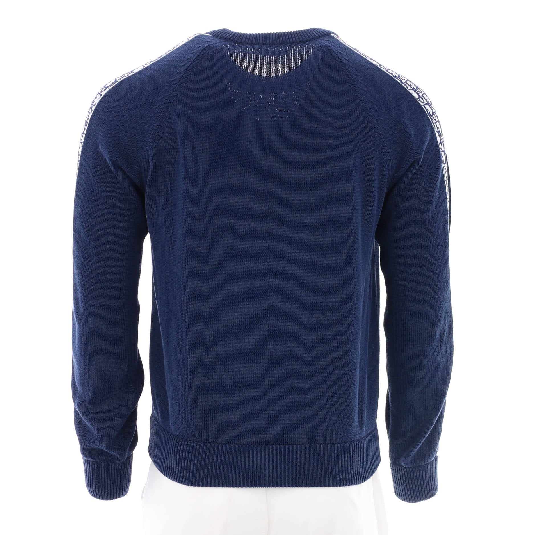 Men's Oblique Trim Crewneck Sweater Cotton