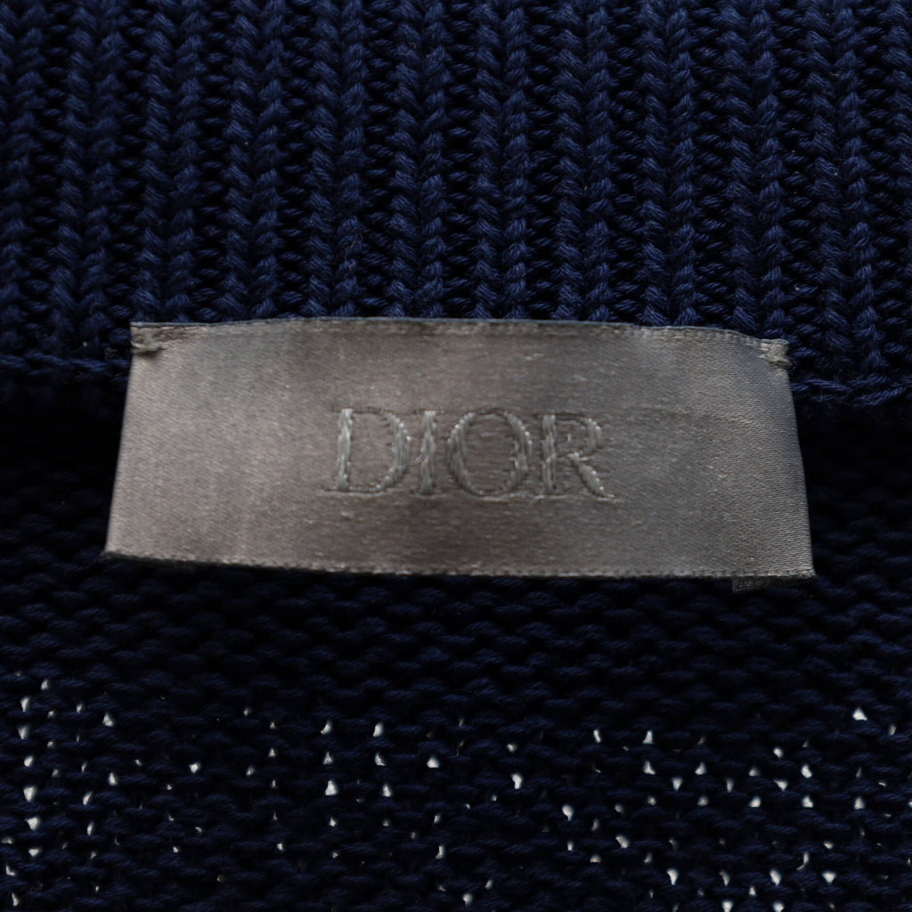 Men's Oblique Trim Crewneck Sweater Cotton