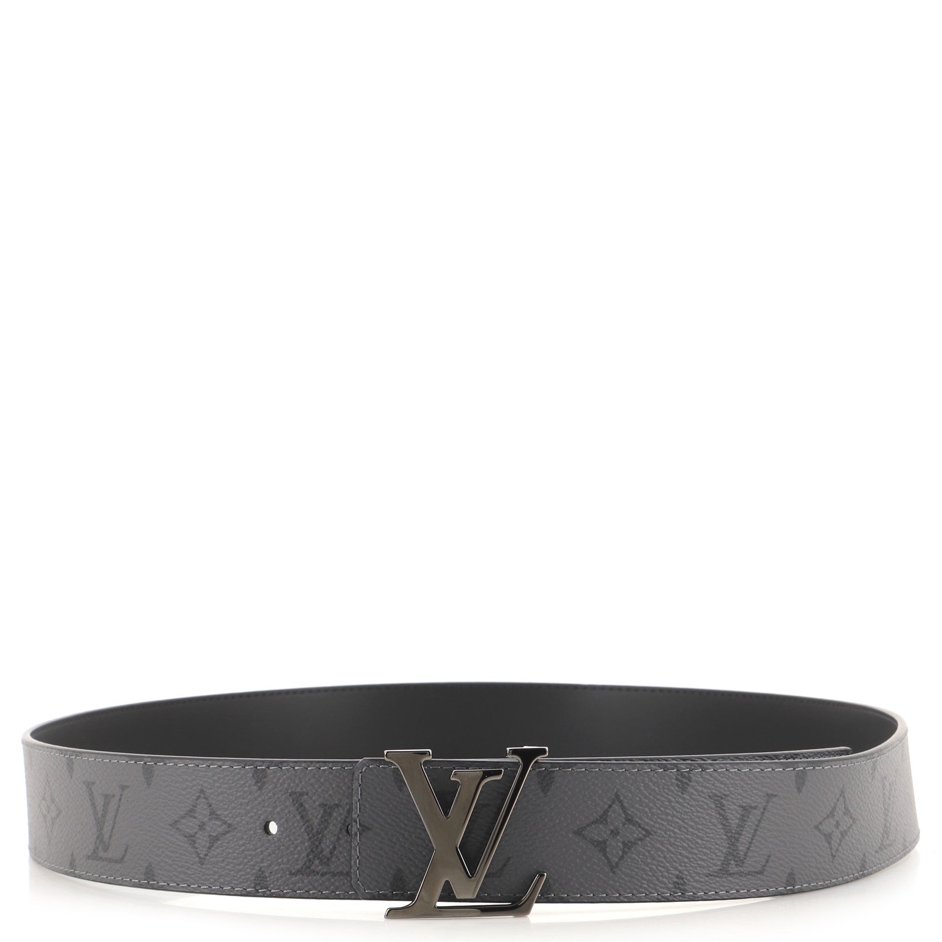LV Initiales Reversible Belt Monogram Eclipse Canvas Wide 100