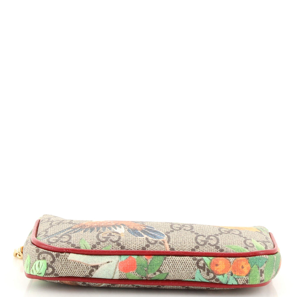 Zip Chain Bag Tian Print GG Coated Canvas Mini