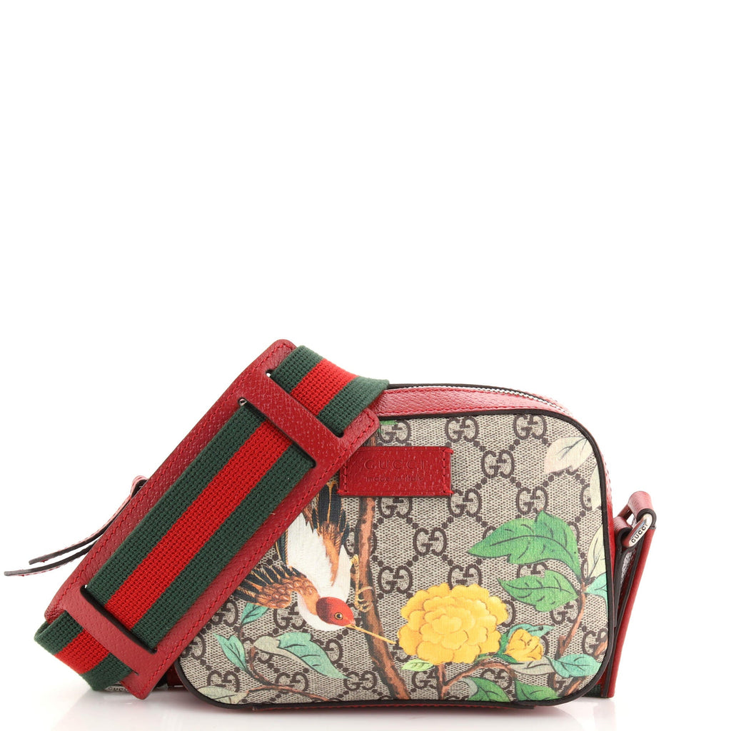 Camera Shoulder Bag Tian Print GG Coated Canvas Mini