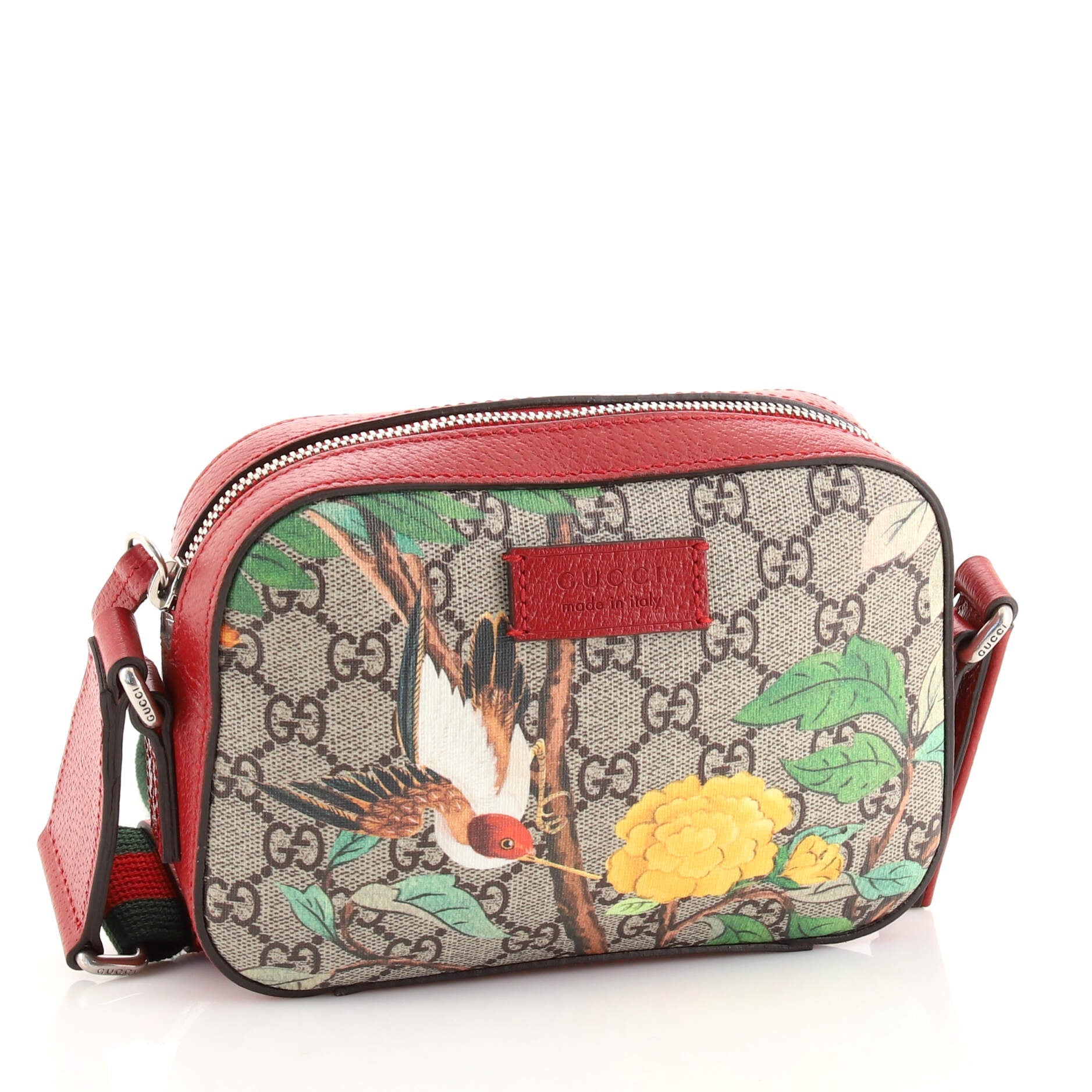 Camera Shoulder Bag Tian Print GG Coated Canvas Mini