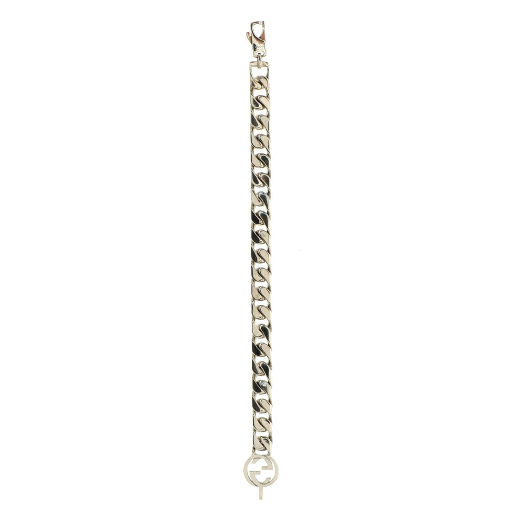 Interlocking G Chunky Chain Bracelet Sterling Silver