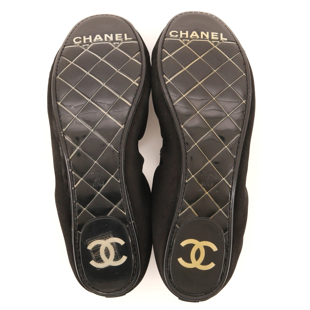 Women's CC Elastic Ballet Flats Leather