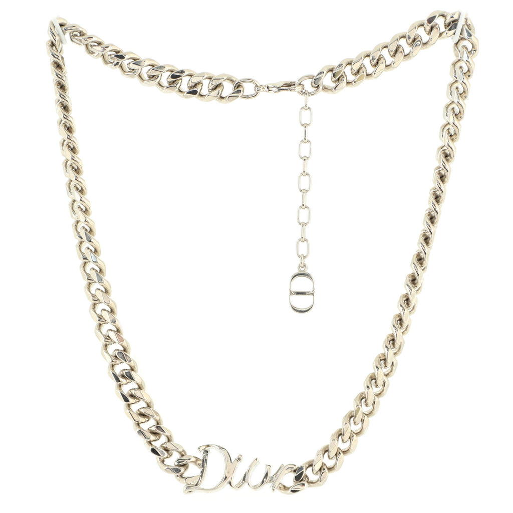Dior Rubbon Necklace Metal