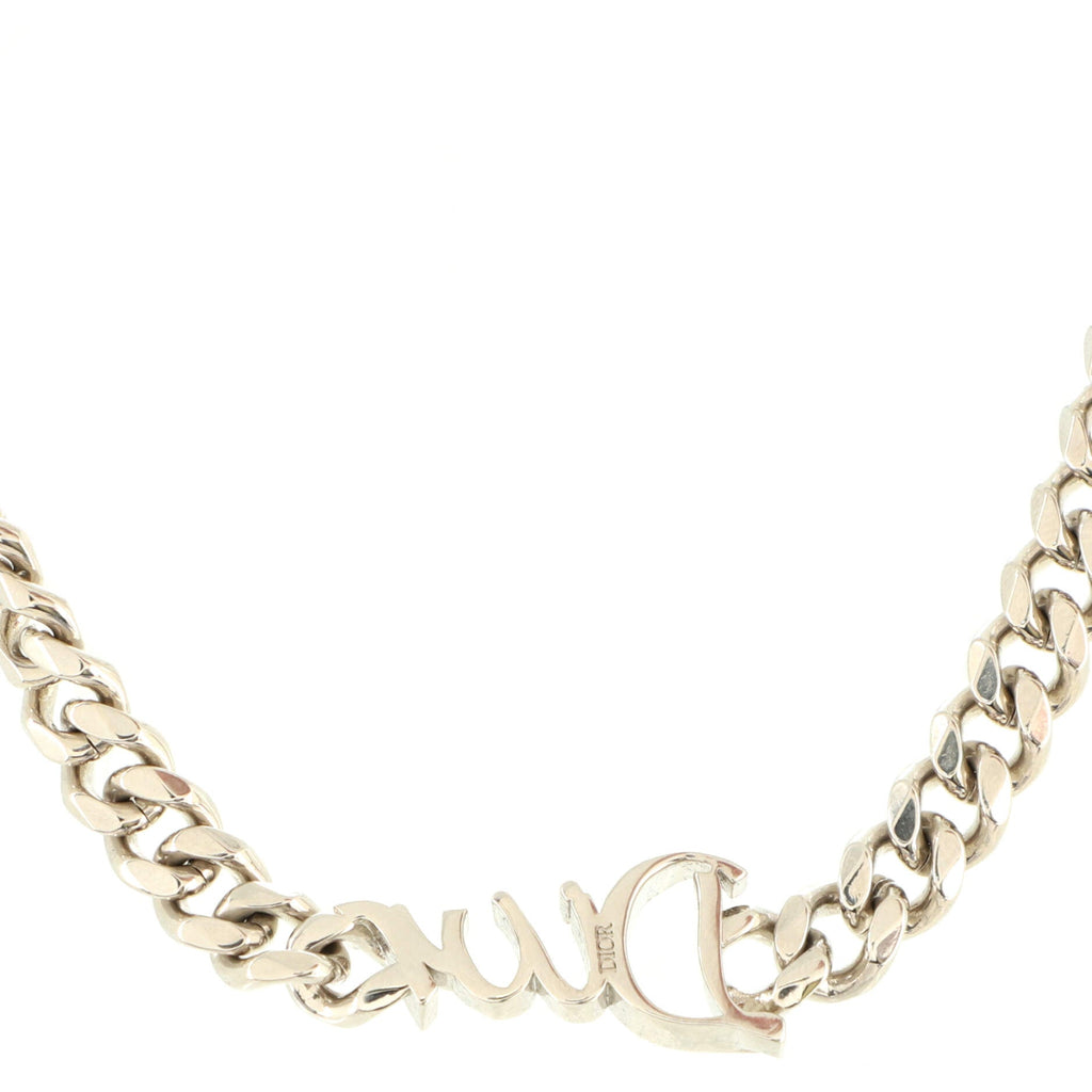 Dior Rubbon Necklace Metal