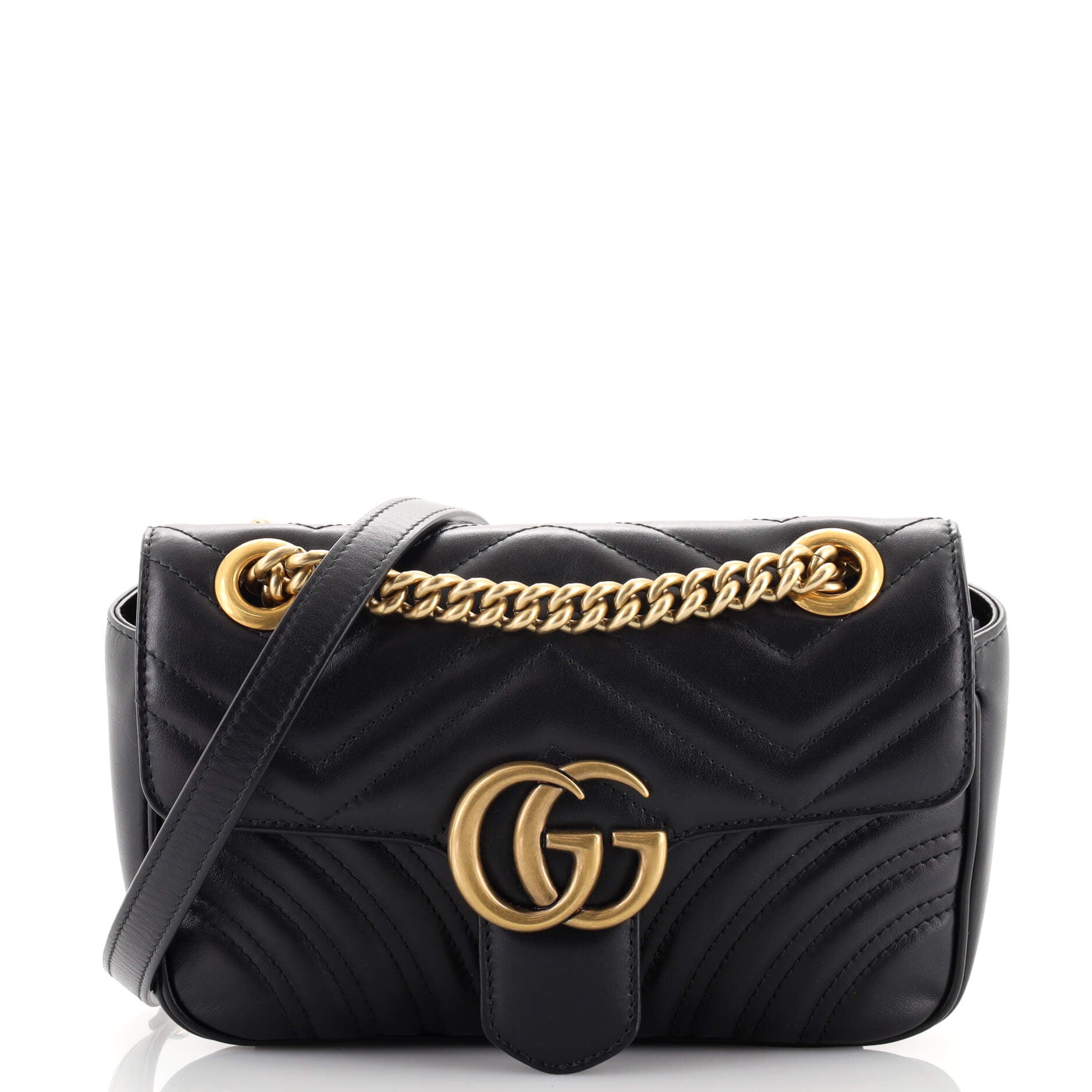 GG Marmont Flap Bag Matelasse Leather Mini
