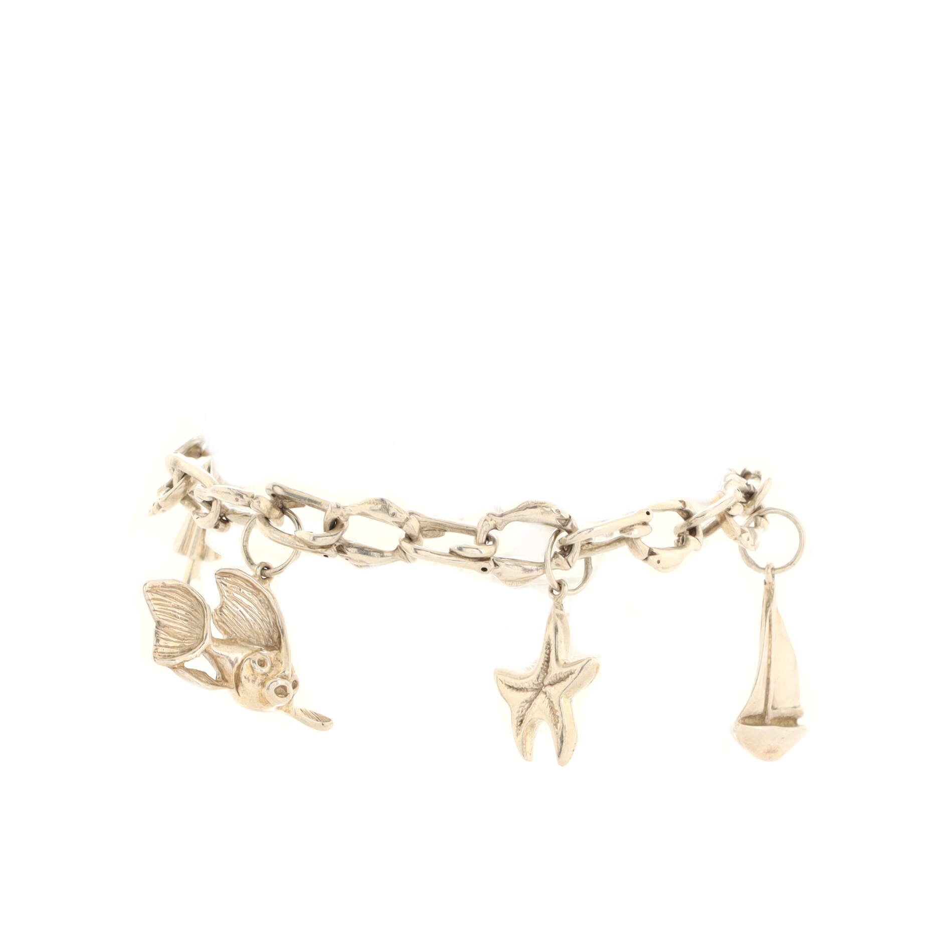 Elsa Peretti Five Charm Bracelet Sterling Silver