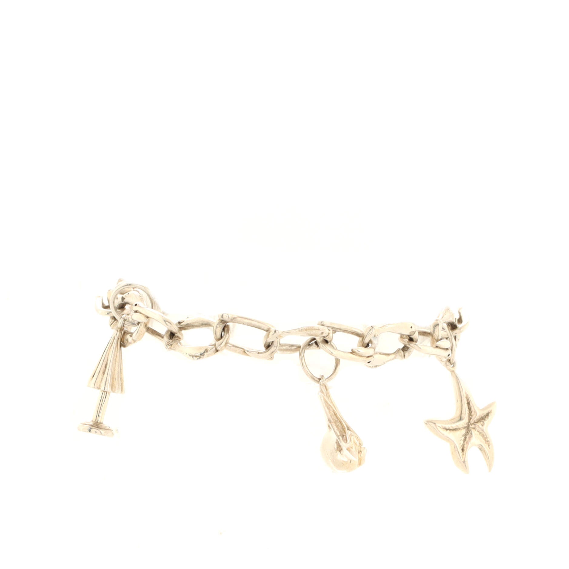 Elsa Peretti Five Charm Bracelet Sterling Silver