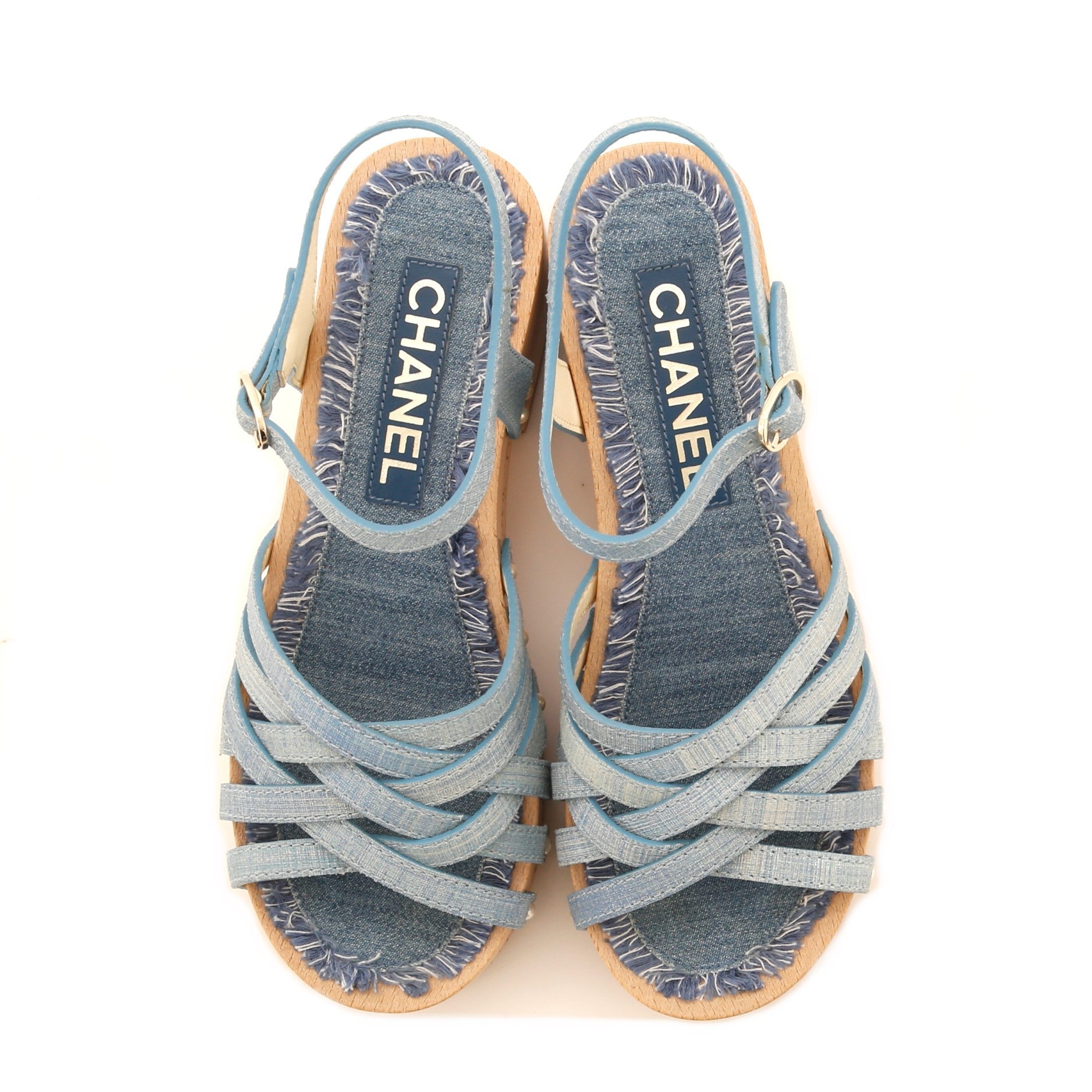 Women's Strappy Sandals Leather and Cork