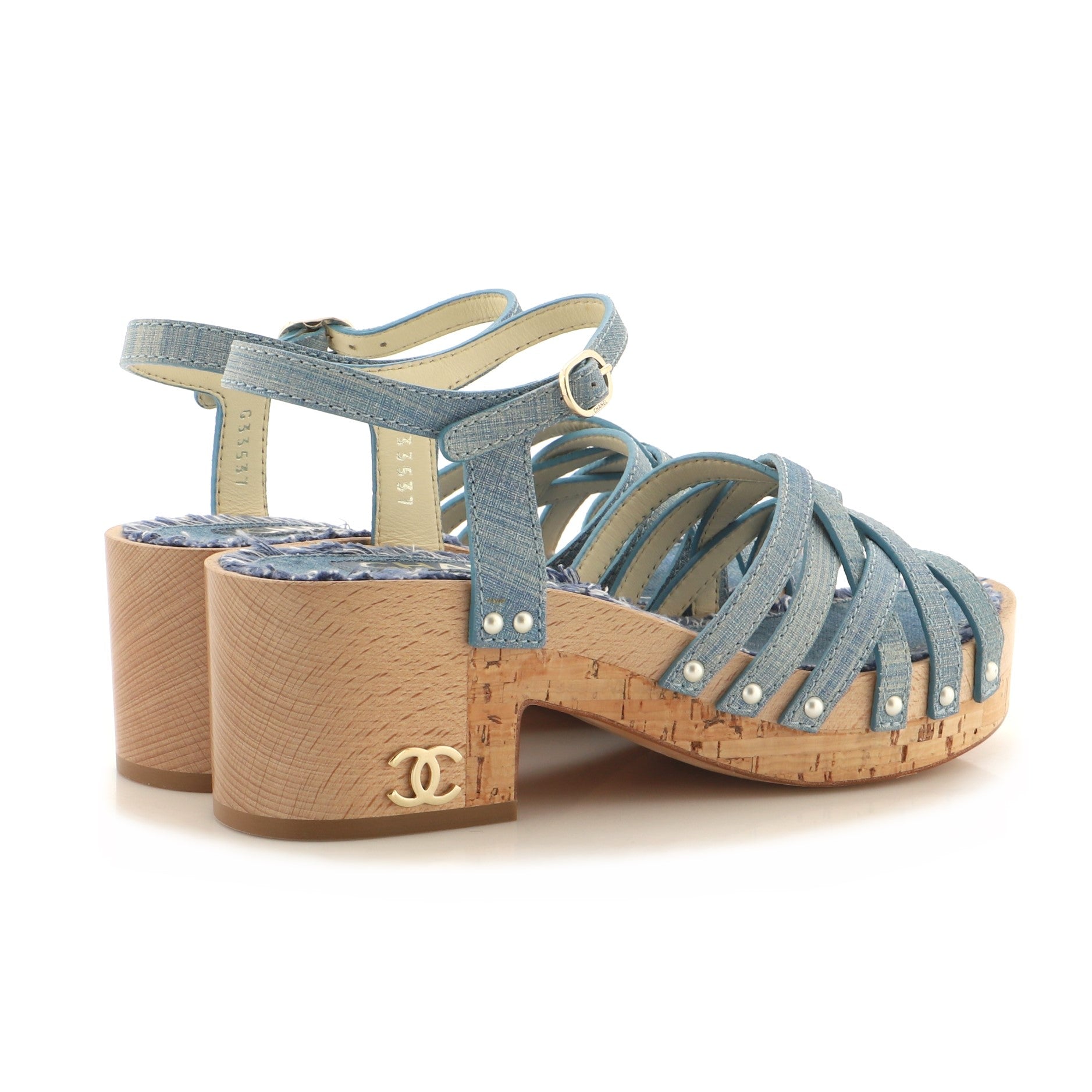 Women's Strappy Sandals Leather and Cork