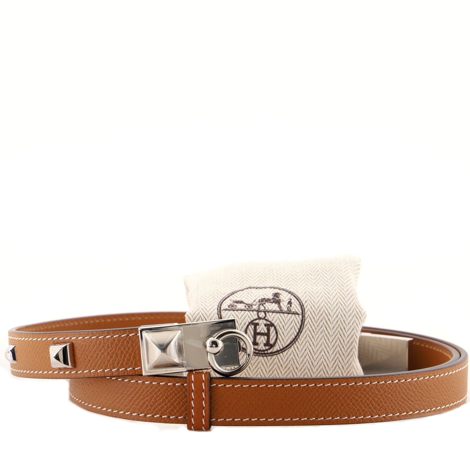Rivale 18 Belt Studded Leather Thin 70