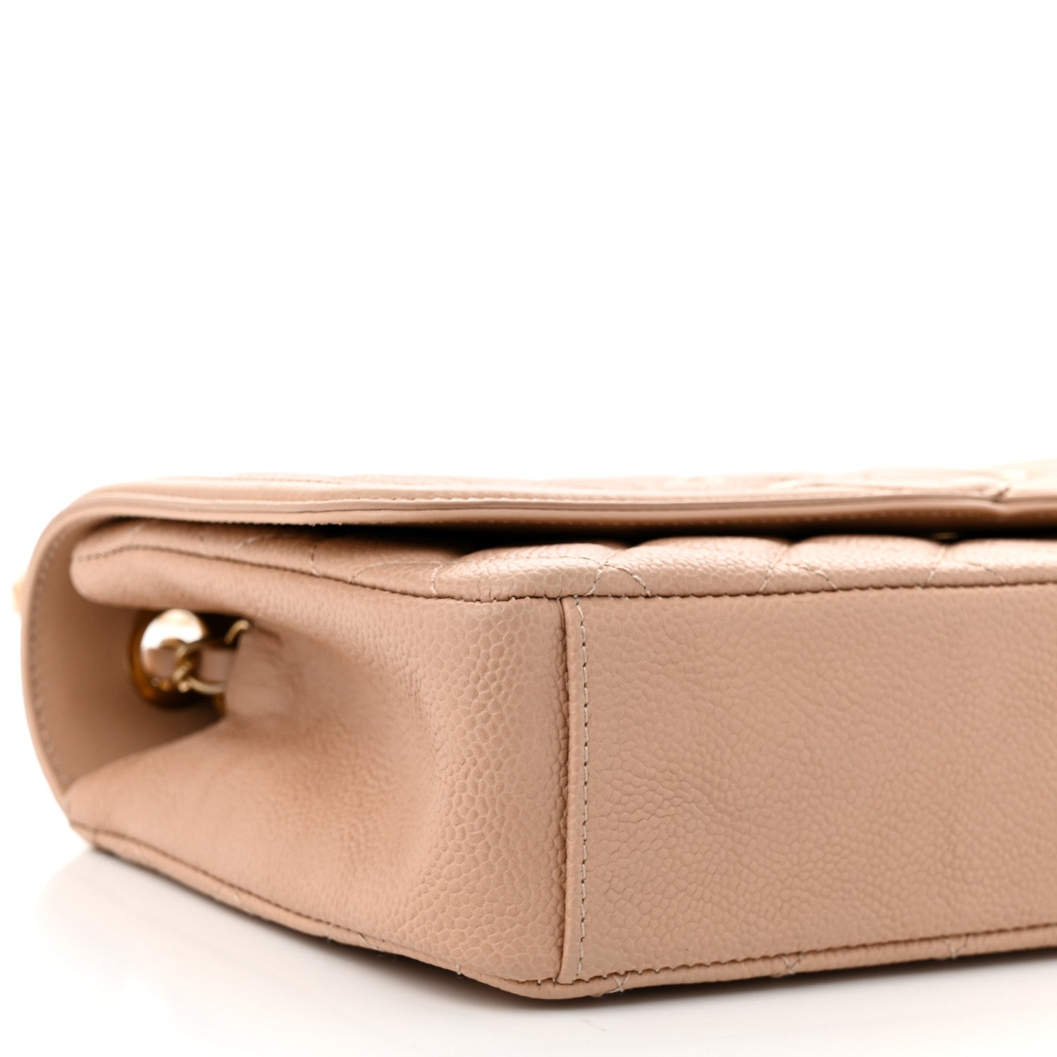 Caviar Quilted Medium CC Filigree Flap Beige