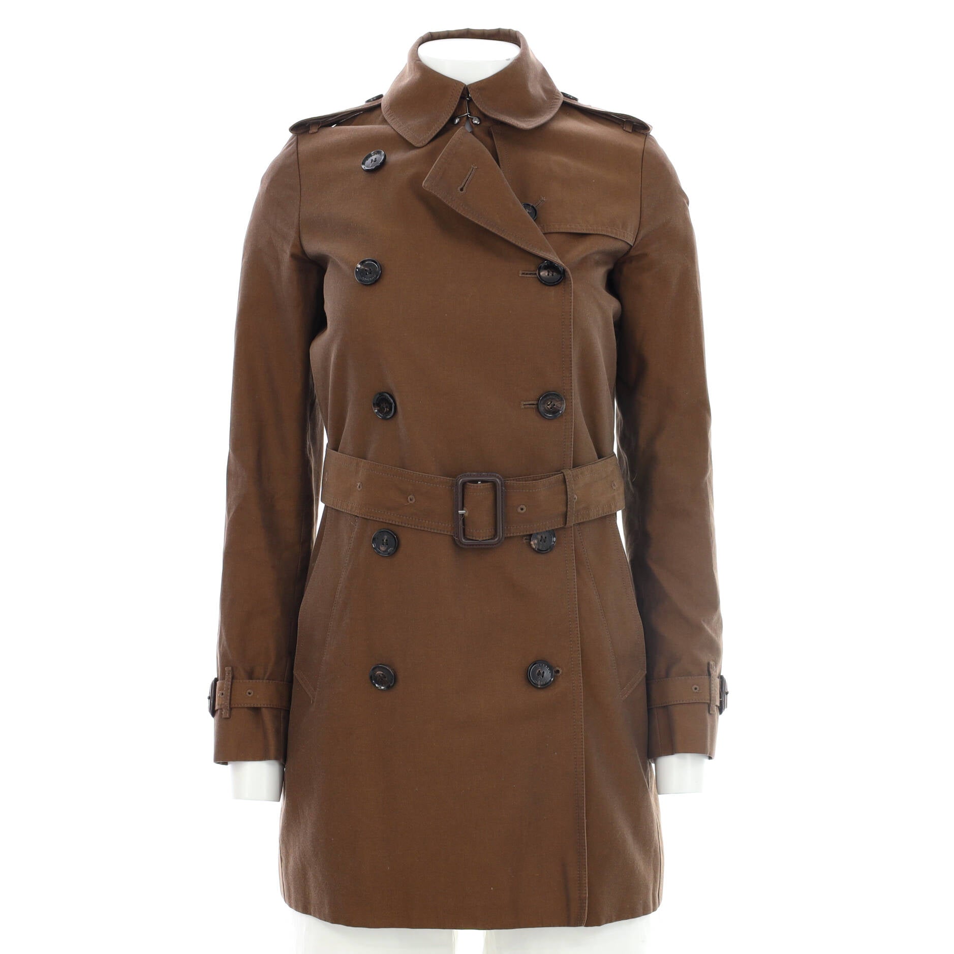 Women's Mid-Length Trench Coat Cotton Blend
