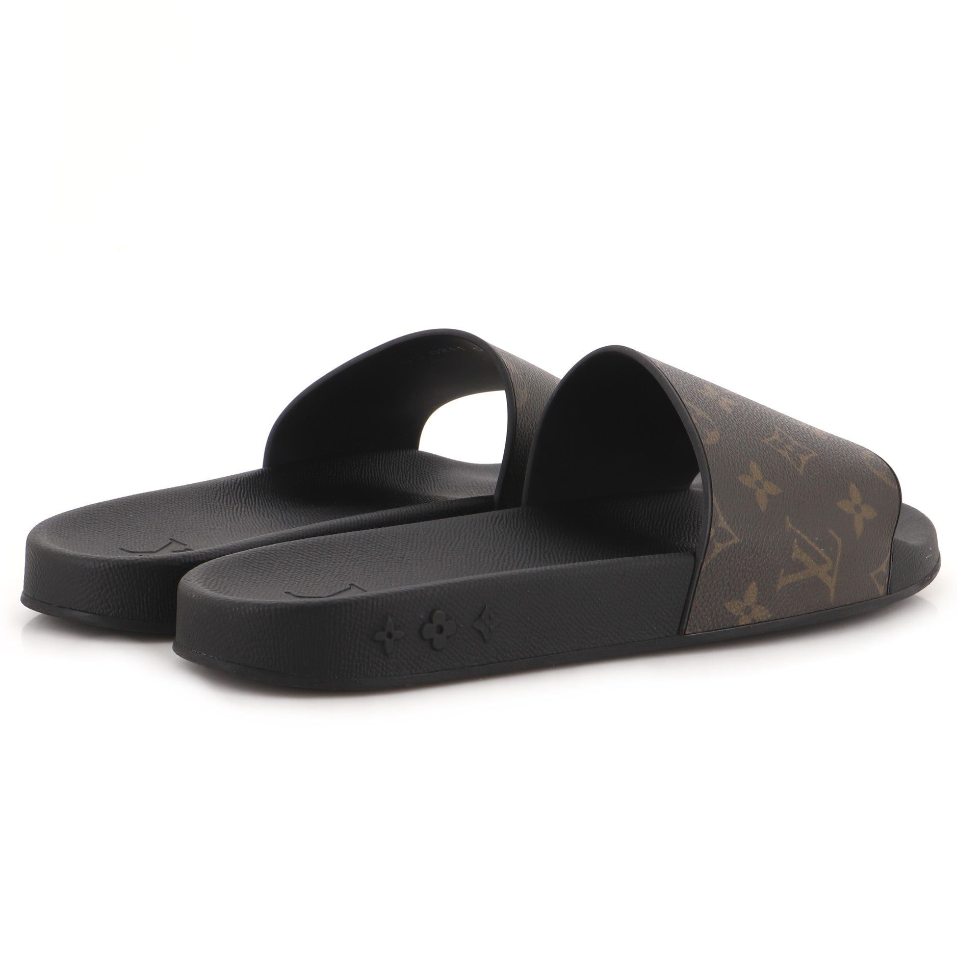 Men's Waterfront Slide Mule Sandals Monogram Canvas and Rubber