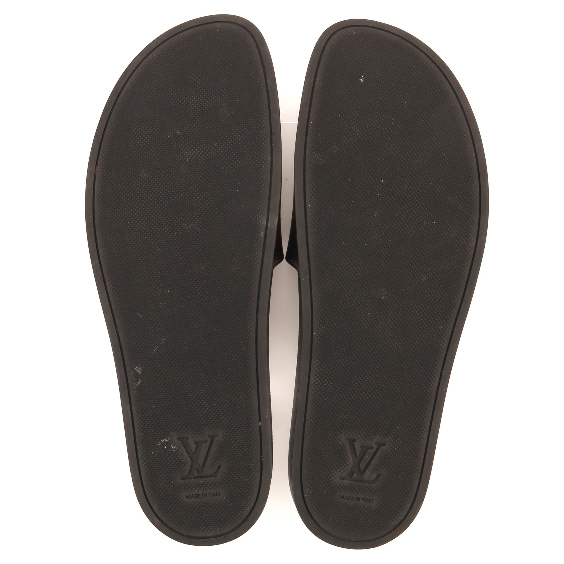 Men's Waterfront Slide Mule Sandals Monogram Canvas and Rubber