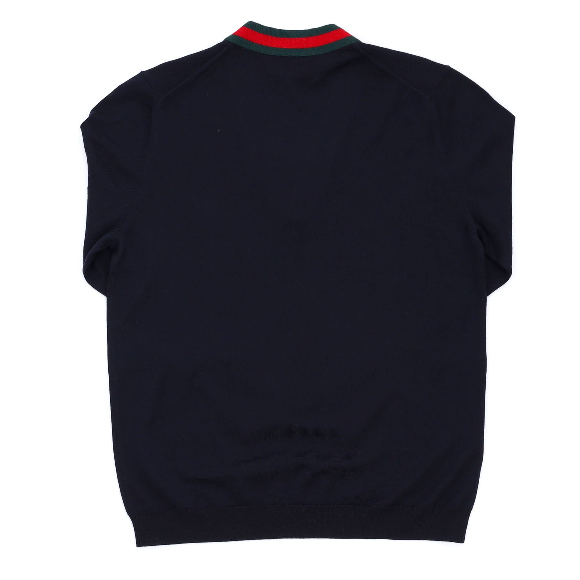 Men's Web V Neck Pullover Sweater Wool