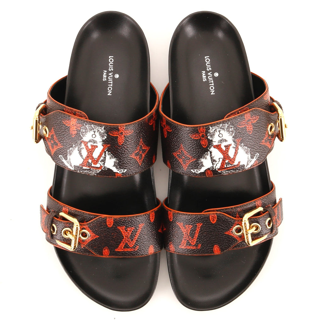 Women's Bom Dia Flat Mules Limited Edition Grace Coddington Catogram Canvas