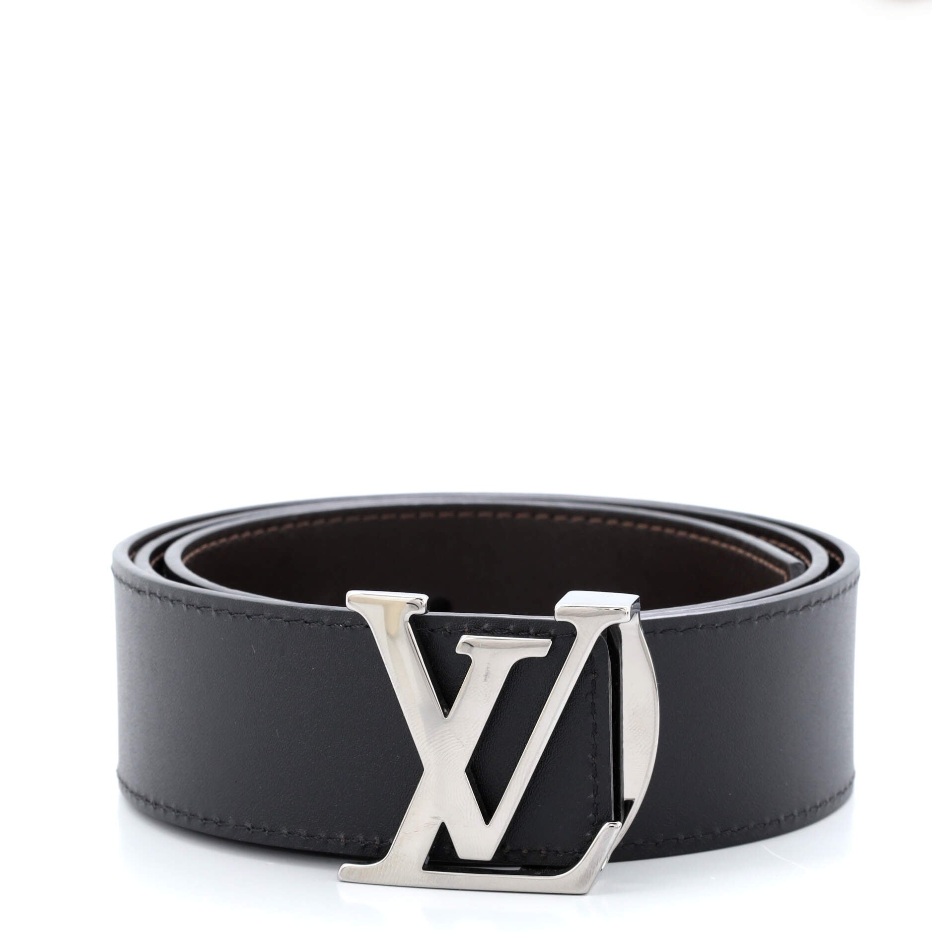 LV Initiales Reversible Belt Leather Wide 85