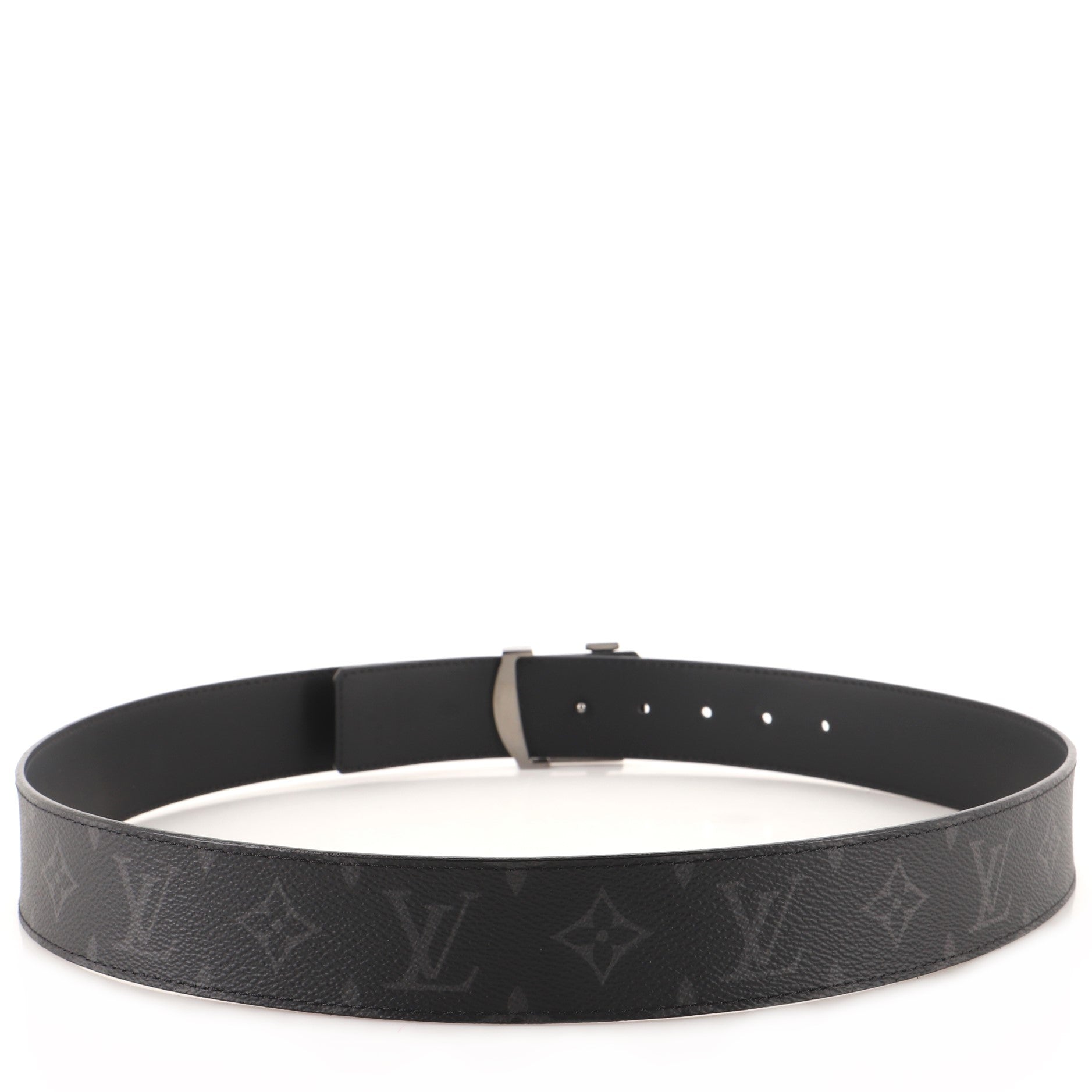 LV Initiales Reversible Belt Monogram Eclipse Canvas Wide 95
