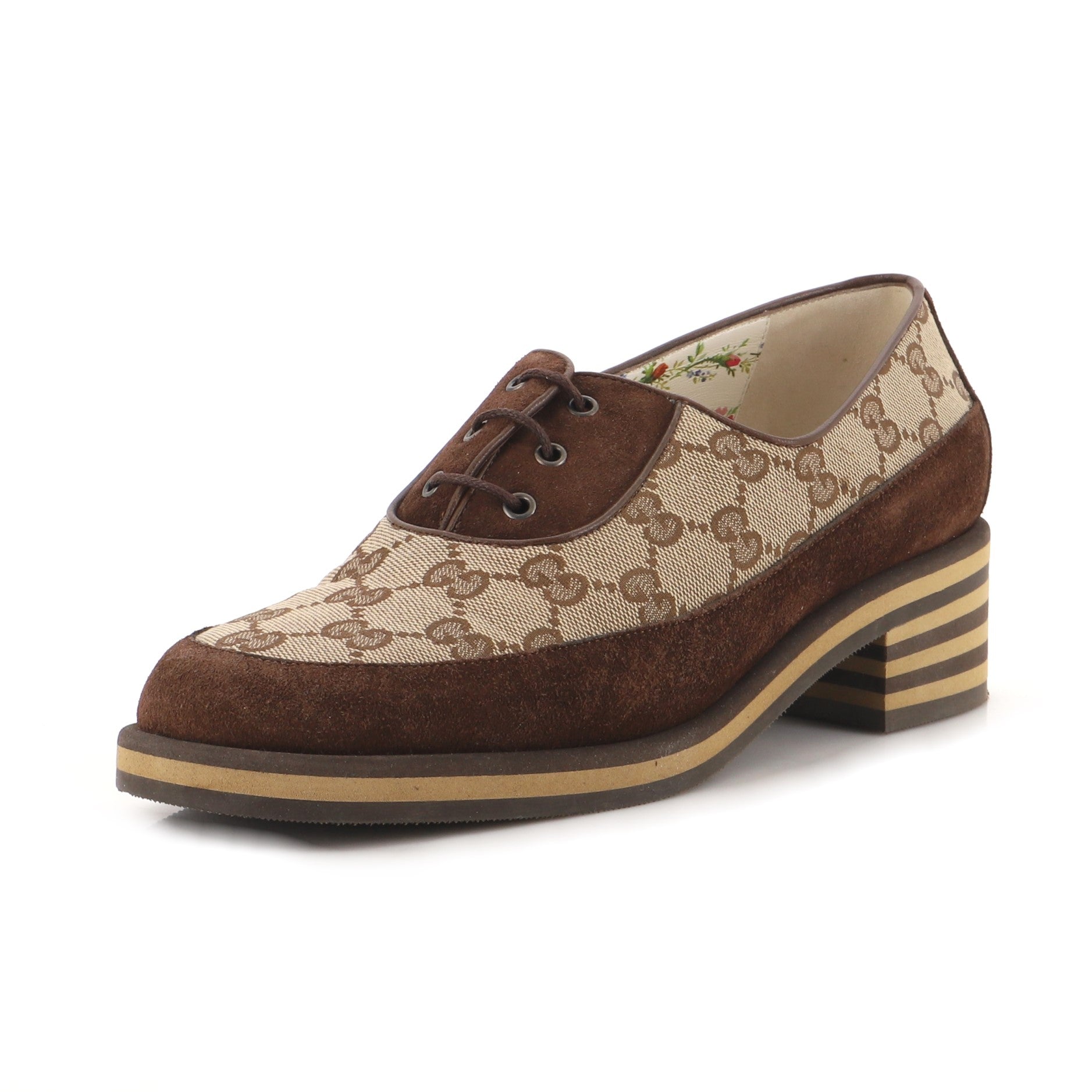 Women's Thompson Derby Shoes GG Canvas