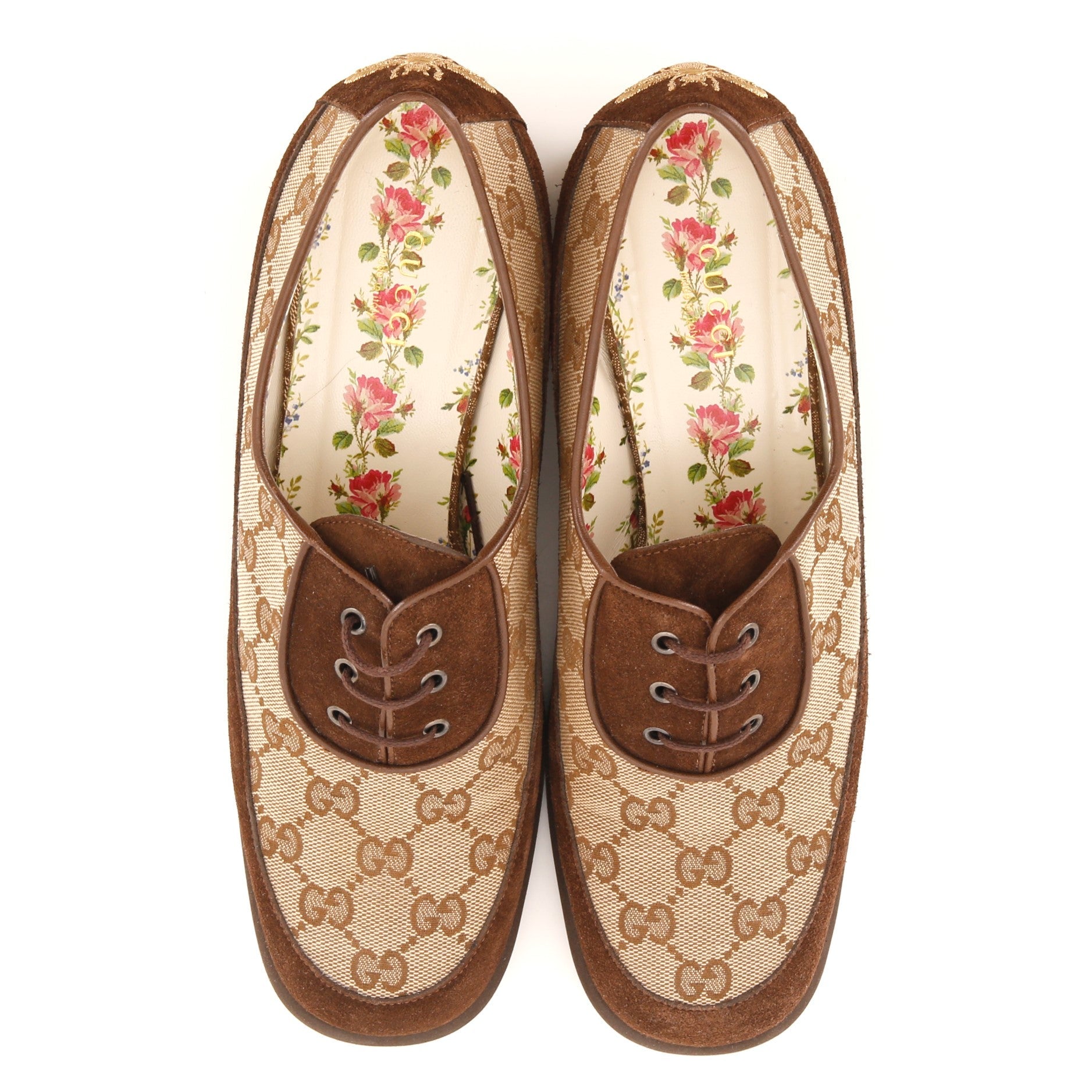 Women's Thompson Derby Shoes GG Canvas