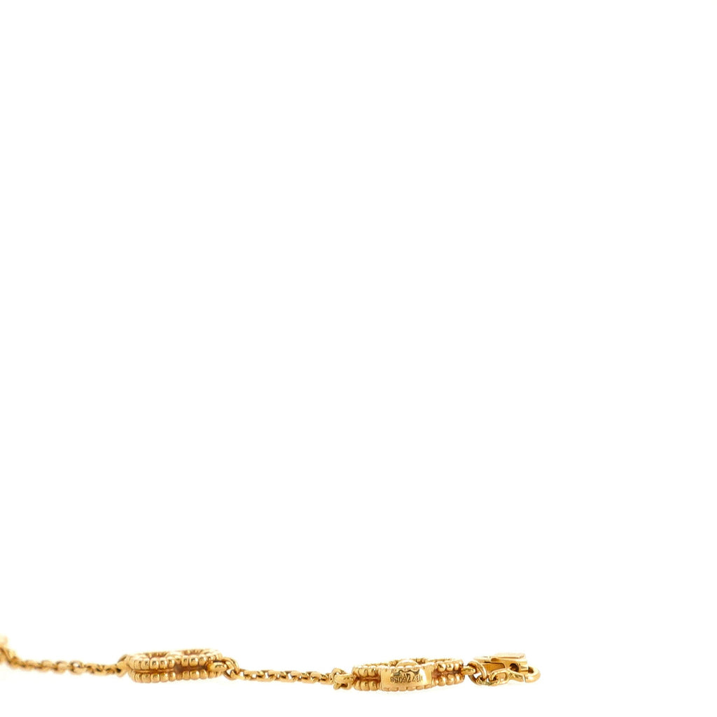 Sweet Alhambra 6 Motifs Bracelet 18K Rose Gold