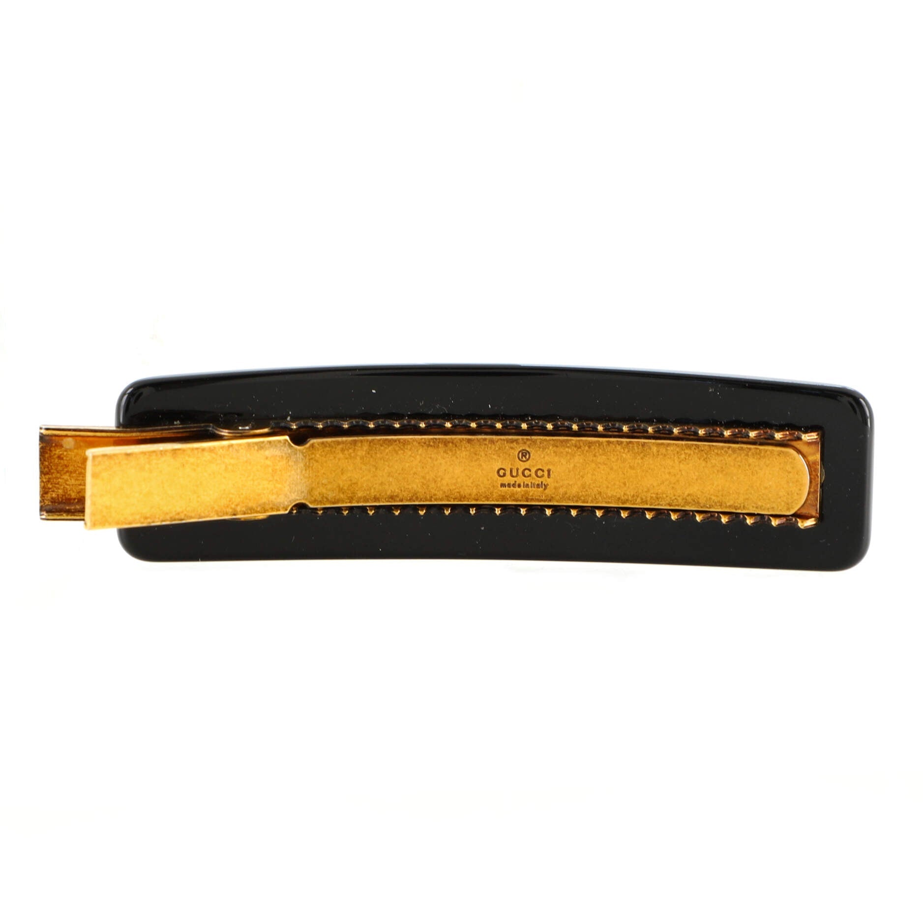 Hair Barrette Crystal Embellished Resin