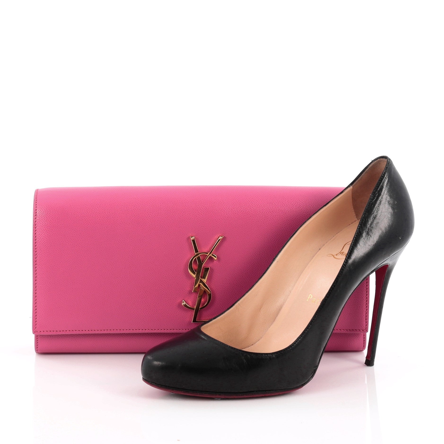 Classic Monogram Clutch Leather Medium