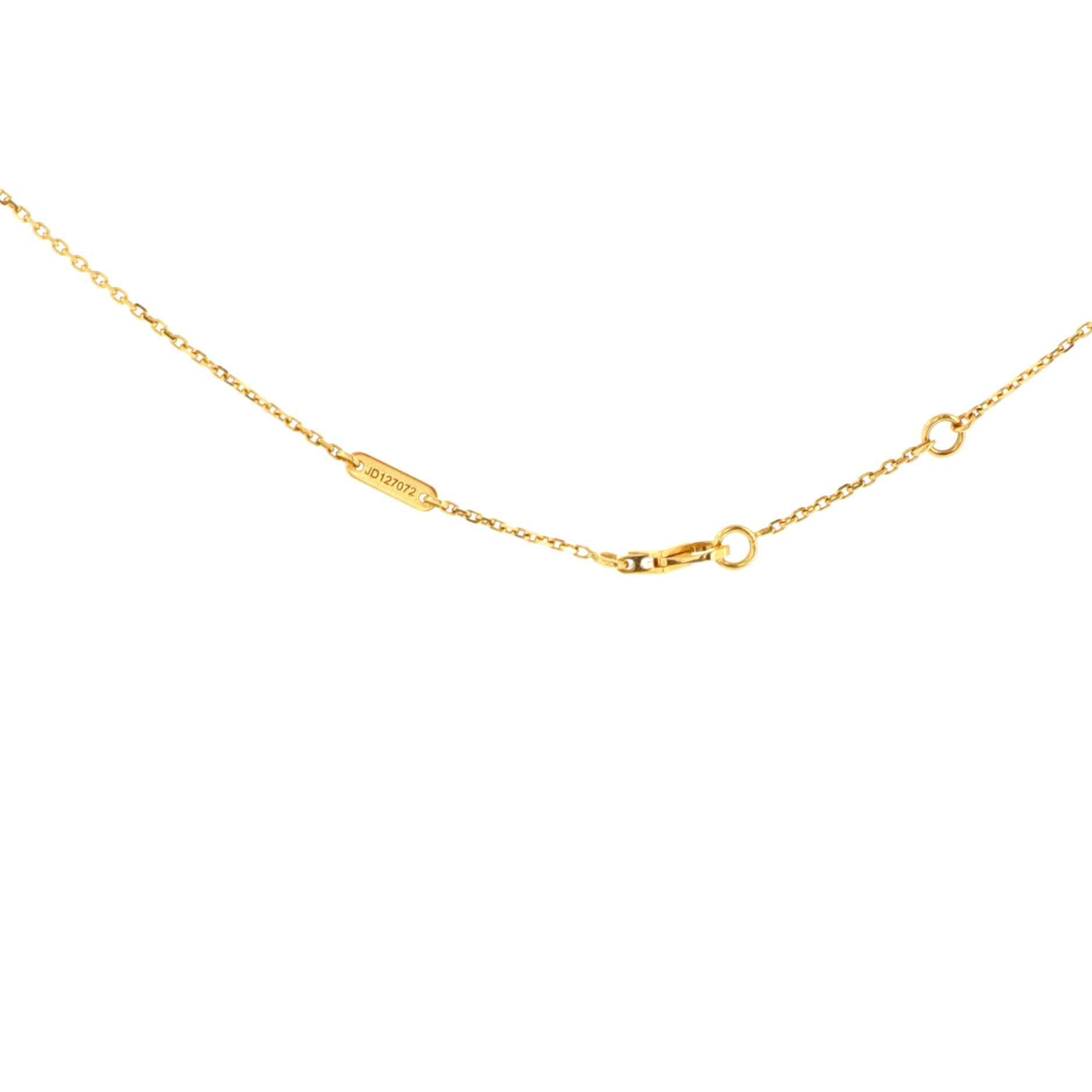 Sweet Alhambra Butterfly Pendant Necklace 18K Yellow Gold and Mother of Pearl