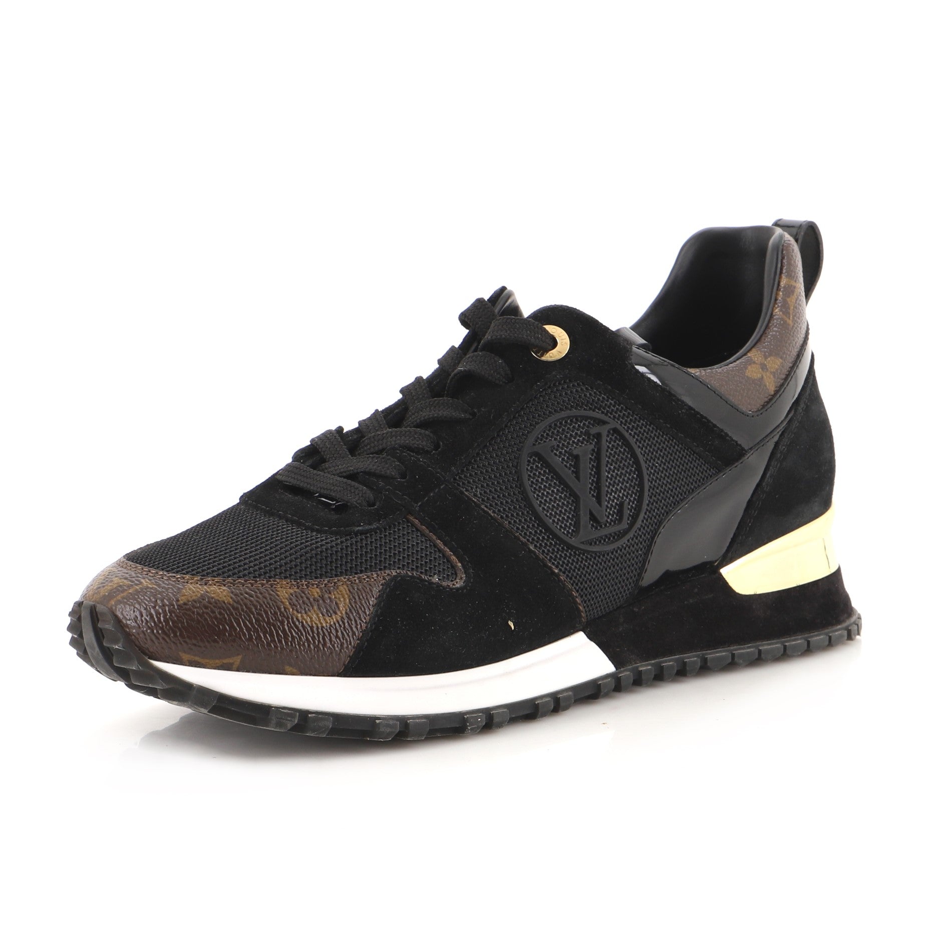 Women's Run Away Sneakers Mesh with Monogram Canvas and Suede