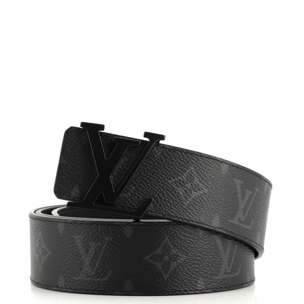 LV Initiales Reversible Belt Monogram Eclipse Canvas Wide 90