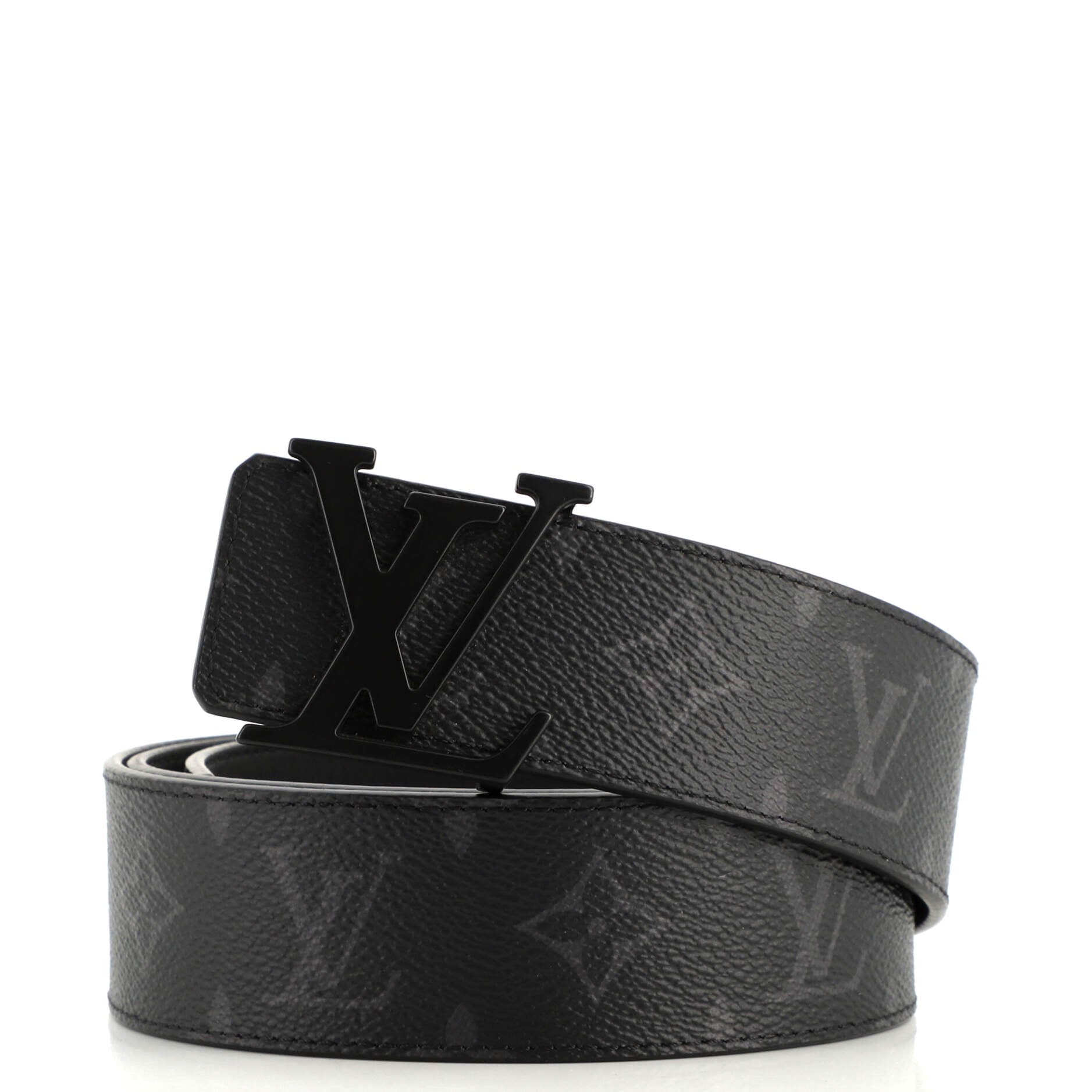 LV Initiales Reversible Belt Monogram Eclipse Canvas Wide 90